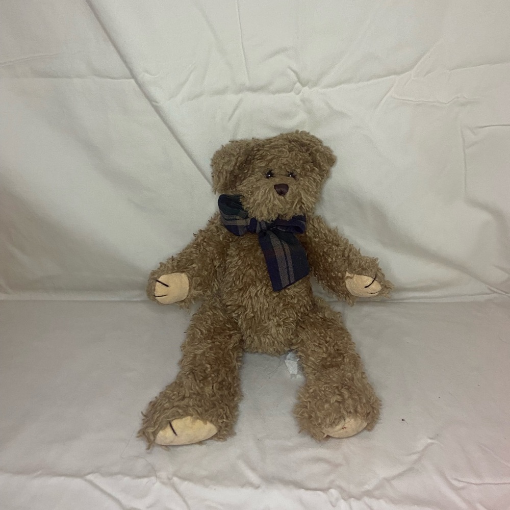 ☾.݁ᛪ༙ 3/$15 🧸 The Bearington Collection Stuffed Teddy With Plaid Bow